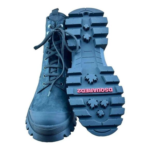 DSQUARED2 Tank combat Boot Men black Leather - Picture 6 of 9